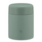 ZOJIRUSHI 象印マホービン ステンレス保温スープジャー ランチジャー シームレスせん 400ml マットグリーン ふたとパッキンが一体化