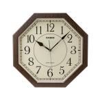 ショッピング電波 CASIO(カシオ) 壁掛け時計 電波時計 直径32.5cm 木目調 ステップ秒針 夜間秒針停止 濃茶 IQ-1023J-5JF