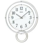 ショッピングセイコー セイコークロック(Seiko Clock) 掛け時計 電波 アナログ 飾り振り子 白 PH205W SEIKO
