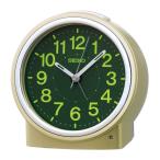セイコークロック(Seiko Clock) 目覚まし時計 置き時計 自動点灯 アナログ 集光樹脂文字板 夜でも見える 薄金色パール 116×11