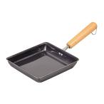 パール金属 ワイド 卵焼き フライパン 17.5×19cm IH対応 玉子焼き器 鉄職人 日本製 HB-909