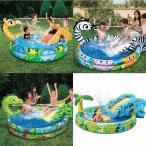 ショッピングプール すべり台 ビニールプール 子供用プール すべり台 噴水シャワー付 4種類 送料無料  家庭用プール  ビニールプール/滑り台/噴水/子供用