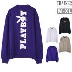 トレーナー メンズ PLAYBOY プレイボーイ ブランド プリントトレーナー 長袖 ロングTシャツ Q02012407