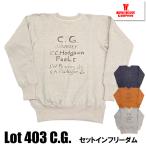 ウエアハウス WAREHOUSE スウェット Lot 403 C.G. 落書き風 セットインフリーダム 裏起毛 吊り編み プリント トレーナー 両V トレーナー アメカジ メンズ