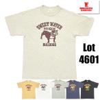 ウエアハウス WAREHOUSE Tシャツ Lot 4601 SWEET WATER 半袖 ブルドッグ BULLDOGS 犬 プリント 未洗い アメカジ ヴィンテージ メンズ 人気 2025年 春夏 新作