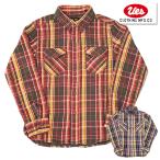 UES ウエス ヘビーネルシャツ 502452 FLANNEL SHIRTS ネルシャツ チェック フランネル 先染 長袖 裏微起毛 アメカジ ヴィンテージ メンズ 日本製 2024年 秋冬