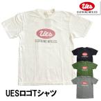 UES ウエス Tシャツ 652501 半袖 カットソー トップス プリント ロゴ TEE シンプル オーガニックコットン バイオ加工 アメカジ メンズ 定番 2025年 春夏 新作