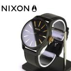 ニクソン NIXON 腕時計 メンズ SENTRY レザー マット ブラック ゴールド メンズ/レディース 腕時計 ニクソン NIXON