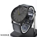 ニクソン NIXON 腕時計 セントリー レザー ガンメタル ネイビー ニクソン NIXON メンズ