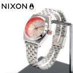 ニクソン NIXON 腕時計 スモール タイムテラー シルバー-Neon ピンク レディース ウォッチブランド