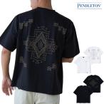 ペンドルトン PENDLETON 半袖Tシャツ バック エンボス Tシャツ Back EMB Tee 5275-0016 メンズ レディース 刺繍 オーバーサイズ 厚手 ネイティブ柄