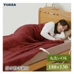 お取り寄せ ユアサプライムス 電気掛敷毛布 プレミアムフェイクファー 188×130cm YCB-PF60E-R ボルドー