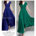  вечернее платье шифон One-piece flair One-piece лето длинный женский 30 плата 40 плата макси длина плиссировать V шея elegant ... свадьба 