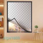 窓用防音遮音シート 120×120cm 完全遮光 マジックテープ付 DIY キット 遮熱断熱 節電 夏冬兼用