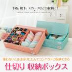 仕切り 収納ボックス 洗える 可愛い 便利 コンパクト 収納ケース ストレージボックス おしゃれ 下着 折りたたみ ◇RIM-SNH-010