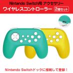 2個セット Nintendo Switch用 ワイヤレスコントローラー 無線 ジャイロ搭載 USB充電式 ◇RIM-TNS-19075S-2SET