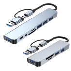 USB-C ハブ Type-C変換アダプタ不要 SD/MicroSD 高速転送 USB-A 3.0ポート搭載 スマホ対応 ◇RIM-F2217TU メール便