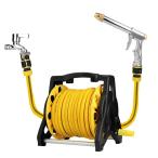 ホースリール 10-30m 洗車用 オシャレ 水道ホースリール 屋外 高圧ノズル 内径13mm 耐候性 耐圧 耐久性 丈夫 強力 絡まない 劣化しない ガーデニング リールホー
