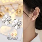  серьги женский . цветок 4 . лист. clover обе уголок для Gold серебряный розовое золото сверху товар модный симпатичный шт .. офис подарок 