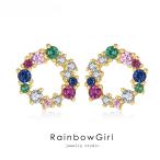 ピアス レディース こぶり 大人 カラフル 高級感 リング シルバー925 ゴールド 女性 人気 誕生日プレゼント ギフト ホワイトデーお返し