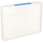 ショッピングエスコ エスコ 350x270x46mm/A4 ファイルケース EA506JA-3 クリアー