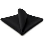 SHLAX&amp;WING одноцветный чёрный шелк pocket square мужской 