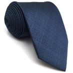 SHLAX&WING メンズ ネクタイ シルク 無地 青い ビジネス 一般寸法の 147cm