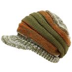  вязаная шапка с козырьком . мужской ro градация оливковый orange 