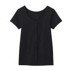 [ Gunze ] передний .. внутренний 2 минут рукав кнопка имеется [ установка и снятие легко ]. после входить . больница собственный .aCI4038 женский New черный M