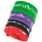 TheFitLife トレーニングチューブ 筋トレチューブ 懸垂チューブ (赤/黒/紫/緑)