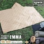 SLOWER スロウワー パデットブランケット レジャーシート ひざ掛け アウトドア キャンプ 多機能 大判 PADDED BLANKET Emma