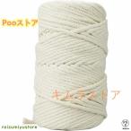 キャットタワーロープ 100m 綿6mm 猫 爪とぎ 補修 家具保護 くずが落ちにくい 無染色 園芸 DIY