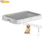 собака туалет tray широкий сетка собака для туалет постоянный модный подножка tray . починка простой баловство предотвращение собака tray большой серый 65x49x5cm