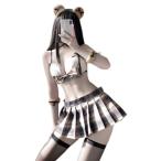 【BI-10149】セーラー服 セクシー コスプレ クマ娘 ランジェリー コス コスチューム 可愛い レディース 仮装 衣装 クリスマス ハロウィン フリーサイズ