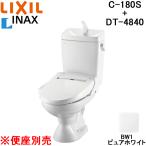 LIXIL C-180S+DT-4840/BW1 туалет в европейком стиле туалет LN туалет general area * рука . есть туалет & бак комплект пол осушение осушение сердцевина 200mm W. вода чисто-белый ( сиденье для унитаза продается отдельно ) Lixil INAX