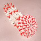 髪飾り 成人式 結婚式 和装 つまみ細工簪 朱赤 ヘアアクセサリー ヘッドドレス