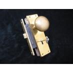 HMC* латунный ручка двери * ключ имеется * ручка диаметр 5.5cm* Showa Retro * античный *147627