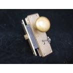 HMC* латунный ручка двери * ключ имеется * ручка диаметр 5.5cm* Showa Retro * античный *147629