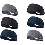 [3枚入り] 男性ターバン風ヘアバンド 汗止め/ヘッドバンド/ヘアアクセサリー/シンプル/スポーツターバン 吸汗速乾 抗菌防臭 バンダナ ヨガ ダンス