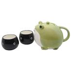 かわいい食器 ティーポット & ティーカップ セット カエル親子 600ml・140ml SAN3293