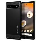 Spigen Pixel6a ケース TPU ソフトケース 米軍MIL規格取得 耐衝撃 衝撃吸収 傷防止 カメラ保護  (マット・ブラック)