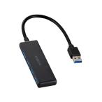  Elecom USB ступица USB-A подключение USB3.2(Gen1) 5Gbps 4 порт автобус энергия 15cm кабель маленький размер * легкий проект черный U3H-H042BK/E