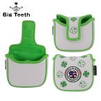 ★税込★Big Teeth 　パターカバー　ゴルフヘッドカバー　マレットタイプ　Putter Cover　マグネット式　ラッキークローバー　1個入り