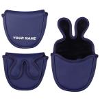 【刺繍名入れ】マレットパターカバー　ゴルフヘッドカバー　パーソナライズ　センターシャフトに対応　マグネット式　送料無料　シンプルシリーズ　単品販売