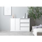 ショッピングラック ラック 棚 キャビネット 扉付き 北欧モダン おしゃれ くすみカラー キャスター シンプル ストーン柄 サイドボード 幅100cm