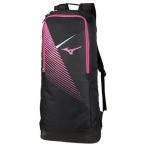 ミズノ MIZUNO ラケットバッグ(2本入れ) バックパック型 63JD0006 97:ブラック×ピンク