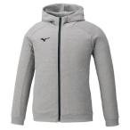 MIZUNO(ミズノ)ユニ スウェットシャツ(フルジップフーディー) 32MC0177 05(グレー杢)