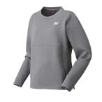【SALE40％OFF】YONEX(ヨネックス)【数量限定】ツーフェイスニット ウィメンズ スウェットシャツ 38075(010)グレー