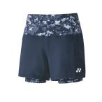 YONEX(ヨネックス) 数量限定 ウィメンズショートパンツ(インナースパッツ付き) 25058(019)ネイビーブルー 【ゆうパケット対応可】