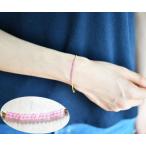 RALULU.SHU カリスマ性、勝利運、金運などを高める ピンクサファイアのブレスレット 9月誕生石 14KGF ゴールドフィルド パワーストーン　925シルバー